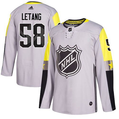 Adidas Men Pittsburgh Penguins #58 Kris Letang Gray 2018 All-Star NHL Jersey